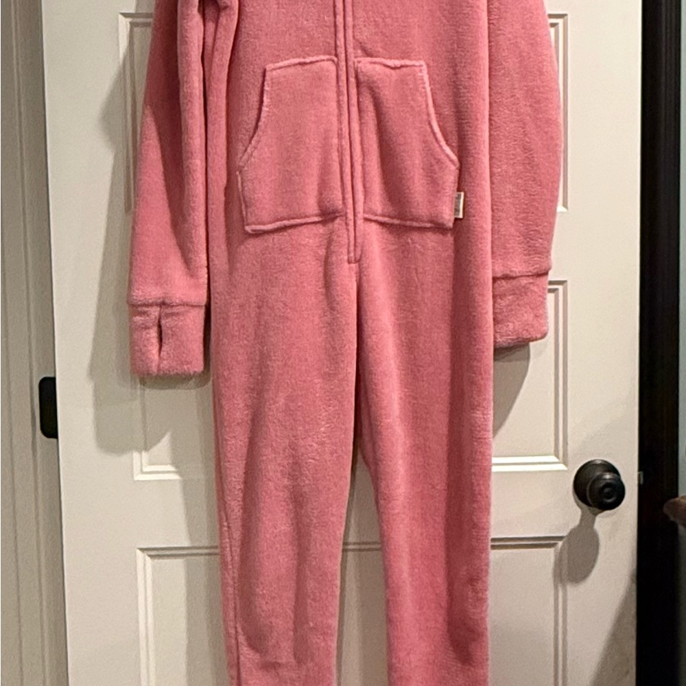 Cozy Pink Fleece Onesie